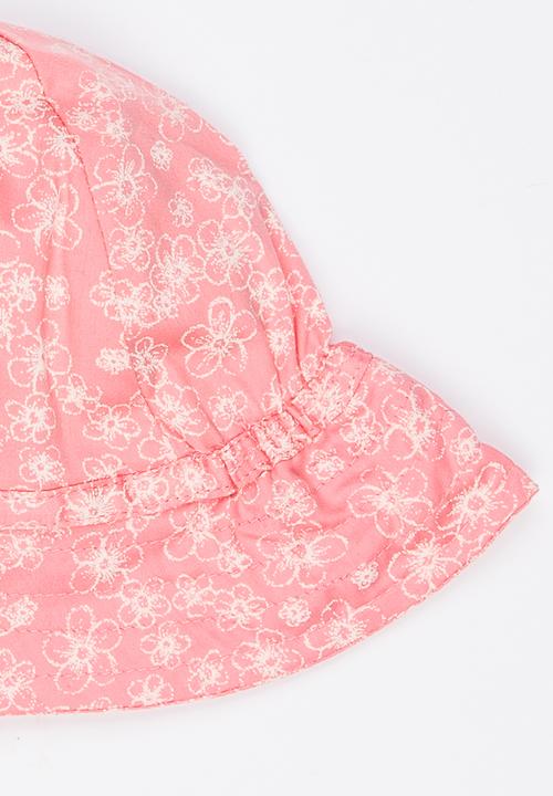 Name It - Girls Printed Hat Mid Pink