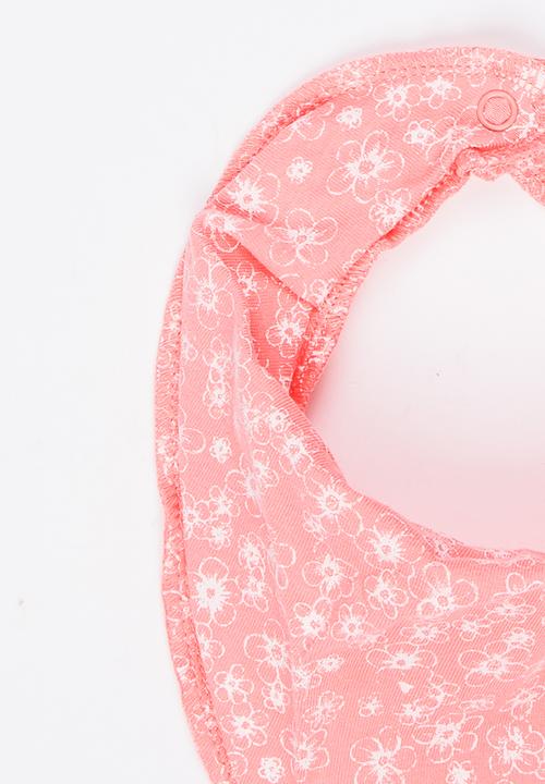 Name It - Girls Printed Bib Pale Pink