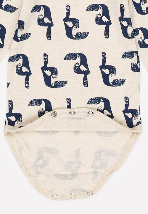 Name It - Printed Bodysuit Stone