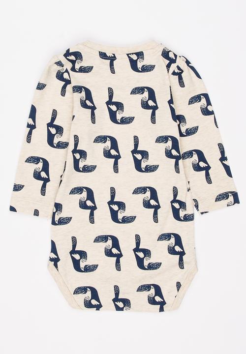Name It - Printed Bodysuit Stone