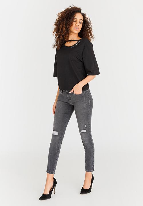 GUESS - Guess Sorry Not Sorry Tee Black