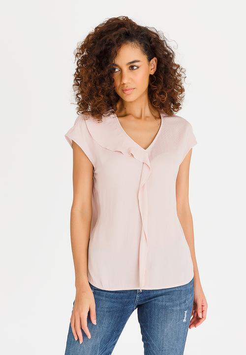 Vero Moda - Abby Cap Sleeve Top Pale Pink