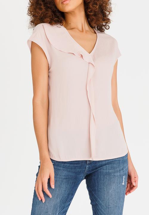 Vero Moda - Abby Cap Sleeve Top Pale Pink