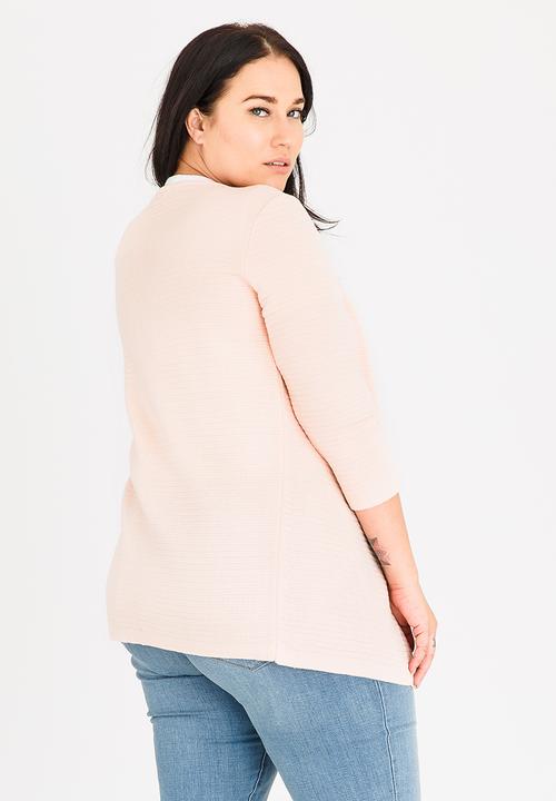 edit Plus - Everyday Light-weight Cardi Pale Pink
