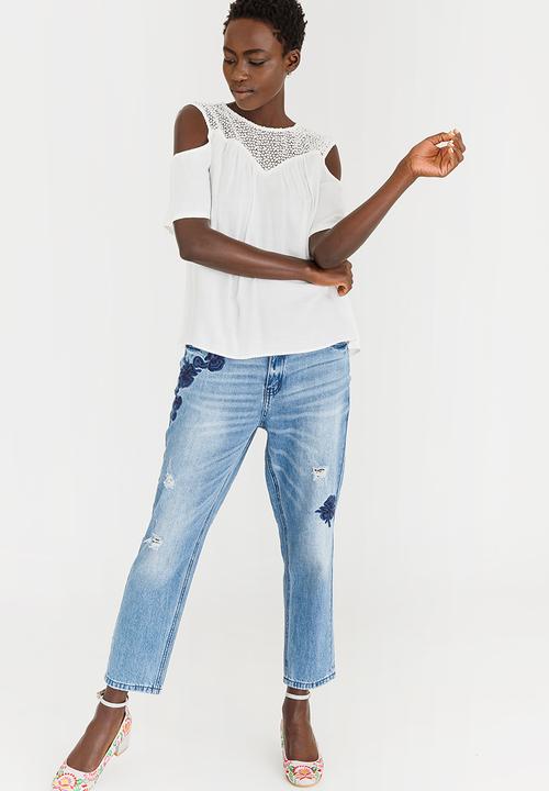 Vero Moda - Lulu Cold Shoulder Blouse White