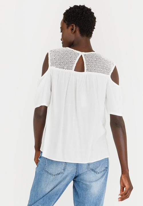Vero Moda - Lulu Cold Shoulder Blouse White
