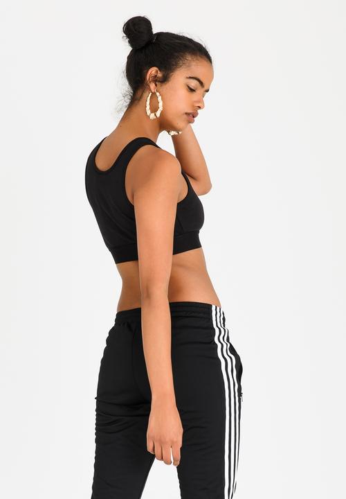 adidas Originals - Trefoil Crop Top Black