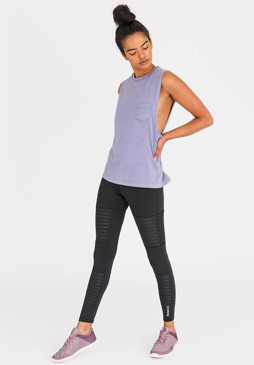 Reebok - Training Stone Wash Muscle Tee Pale Purple