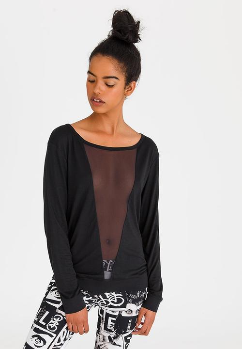Reebok Classic - Training Mesh Longsleeve Tee Black