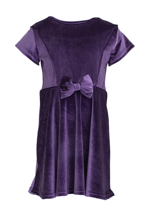 See-Saw - Velour Cap Sleeve Dress Dark Purple