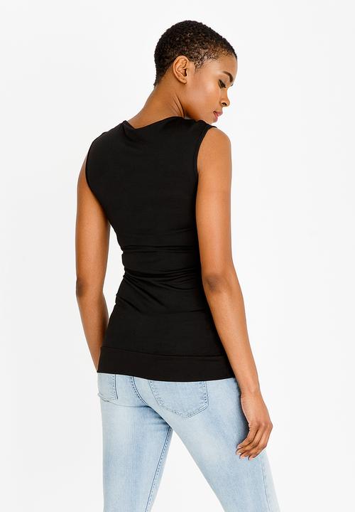 edit - Cut out detail cami - black