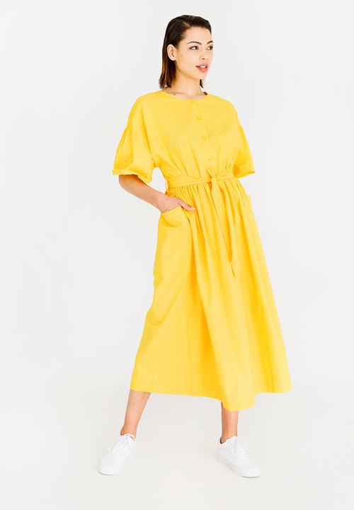 STYLE REPUBLIC - Fit And Flare Dress Yellow