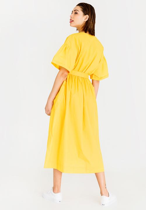 STYLE REPUBLIC - Fit And Flare Dress Yellow