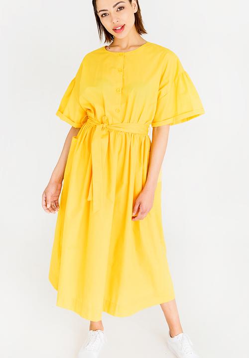 STYLE REPUBLIC - Fit And Flare Dress Yellow
