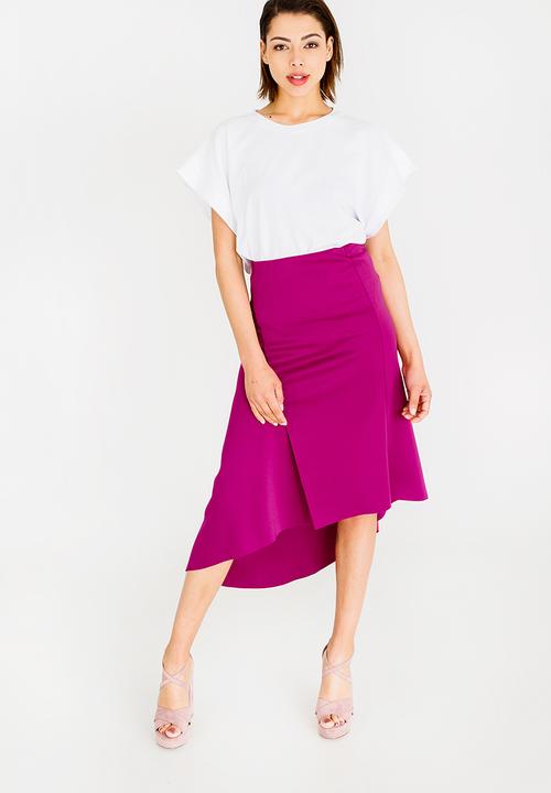 STYLE REPUBLIC - Asymmetrical Skirt Magenta