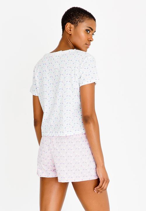 Brave Soul - Unicorn Pyjama Set Pale Pink