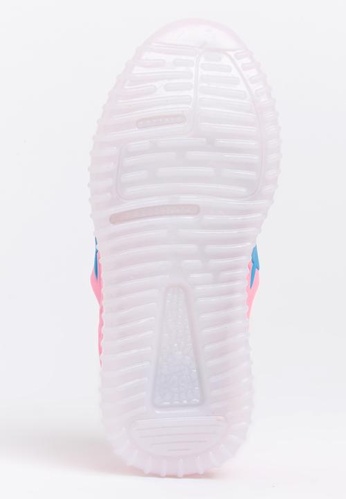 Pop Candy - Mesh Sneakers with Lights Mid Pink