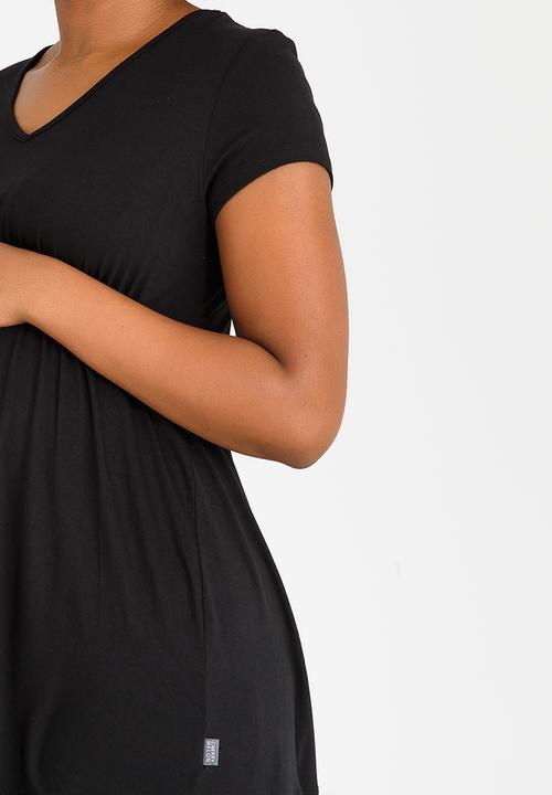 Cherry Melon - Basic Underbust Smock Top Black