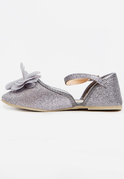 Pop Candy - Flower detailed pump - grey 