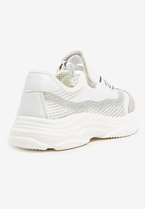 Pop Candy - Glitter Mesh Sneaker White