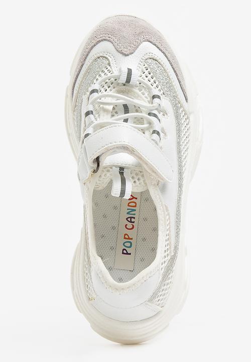 Pop Candy - Glitter Mesh Sneaker White
