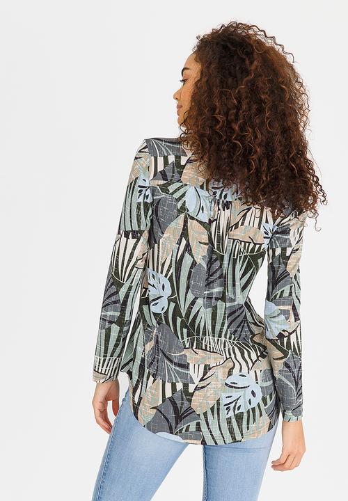 Kate Jordan - Rose Gold Trim Top Green