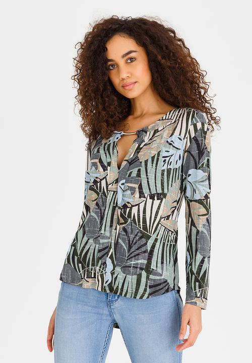 Kate Jordan - Rose Gold Trim Top Green
