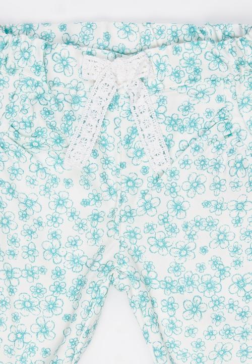 Name It - Girls Printed Pants Pale Blue