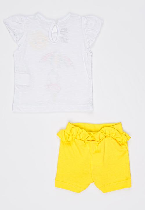 Baby Corner - 2 Piece T-shirt Short Set Multi-colour