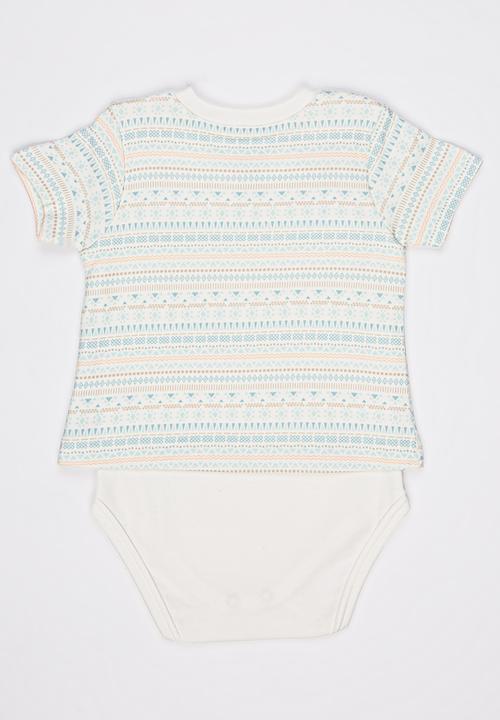 Baby Corner - Short Sleeve T-Shirt Bodysuit Multi-colour