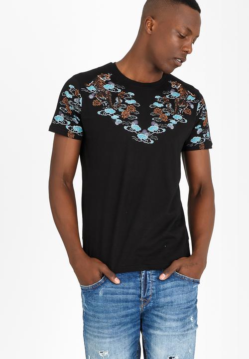 Brave Soul - Gozen Printed Tee Black