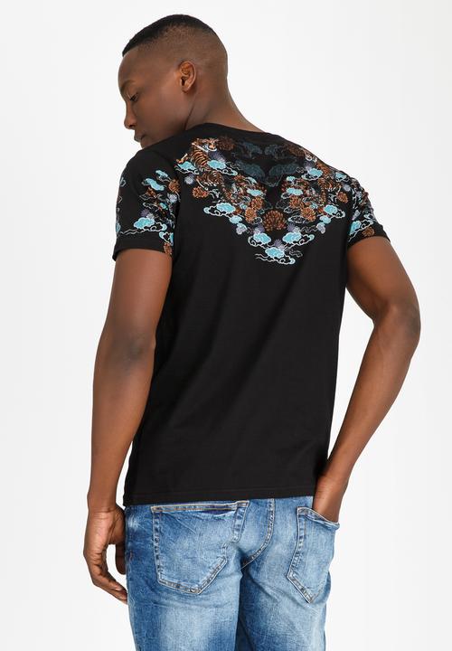 Brave Soul - Gozen Printed Tee Black