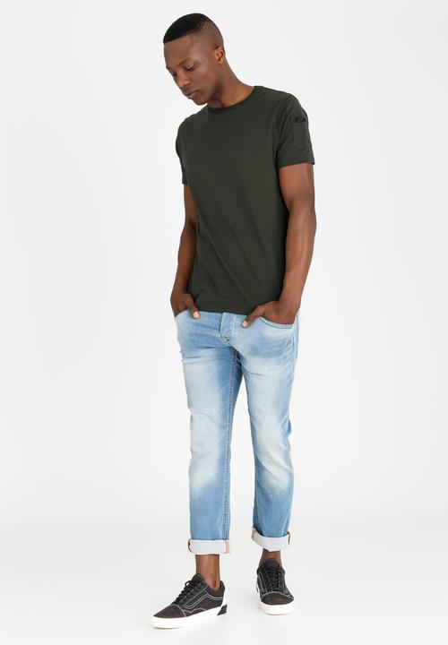 Brave Soul - Kershaw Basic Tee Khaki Green