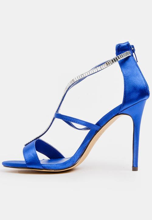 SISSY BOY - Diamante heel - blue