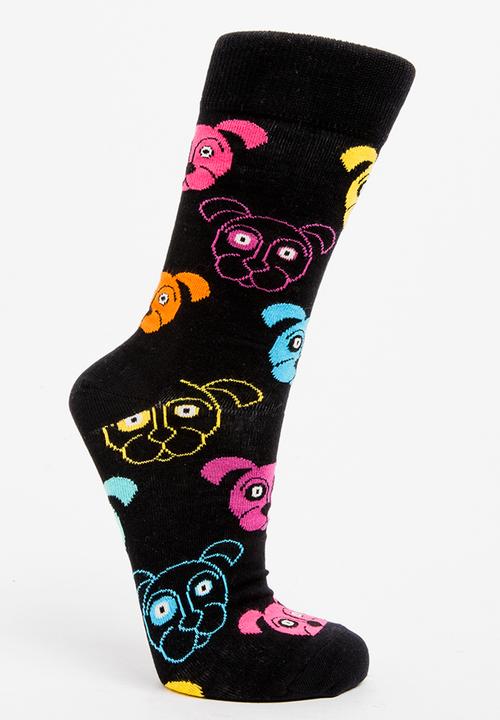 Happy Socks - Dog socks - black/multi