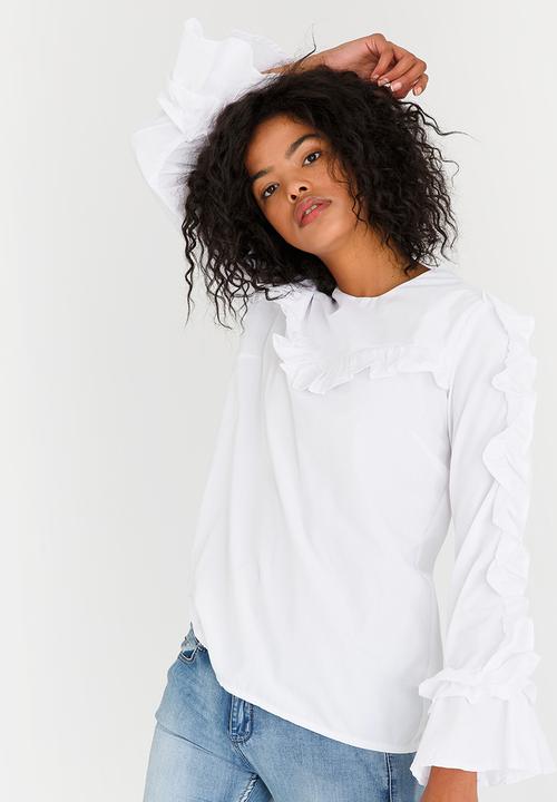 STYLE REPUBLIC - Frill Detail Blouse White