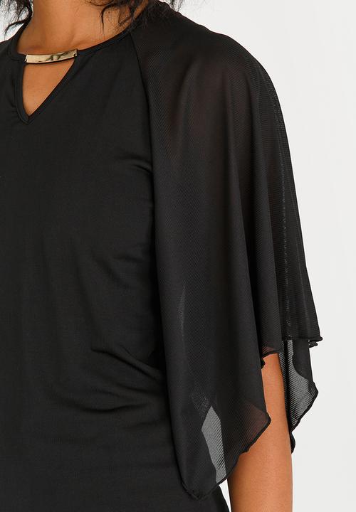 edit - Volume Sleeve T-shirt Black