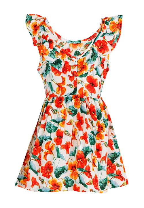Pop Candy - Printed Summer Dress Multi-colour