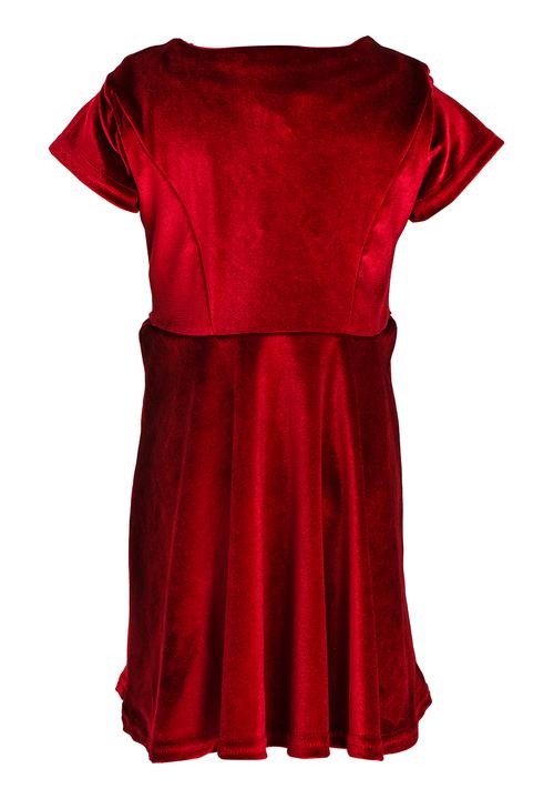 See-Saw - Velour Cap Sleeve Dress Burgundy