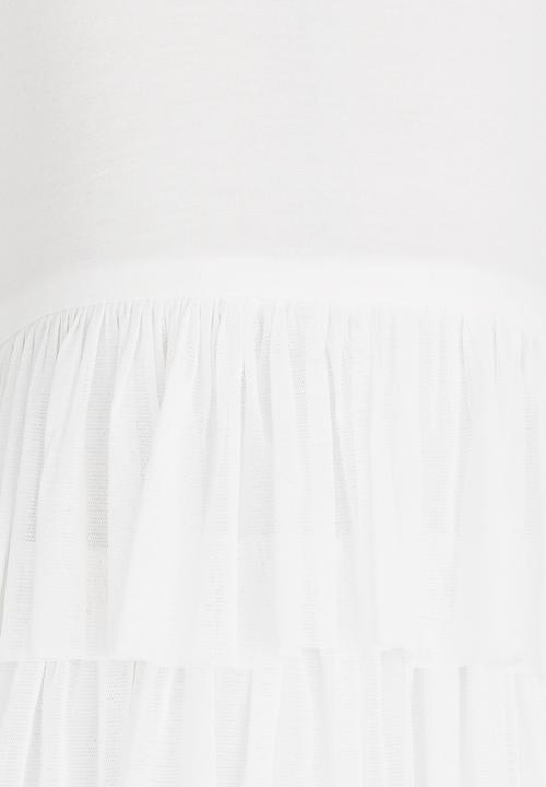 See-Saw - Tiered Mesh Dress Milk