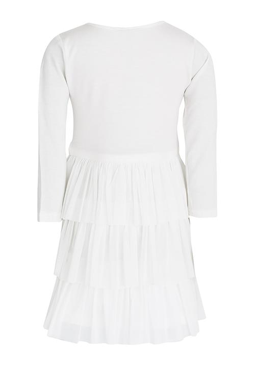 See-Saw - Tiered Mesh Dress Milk