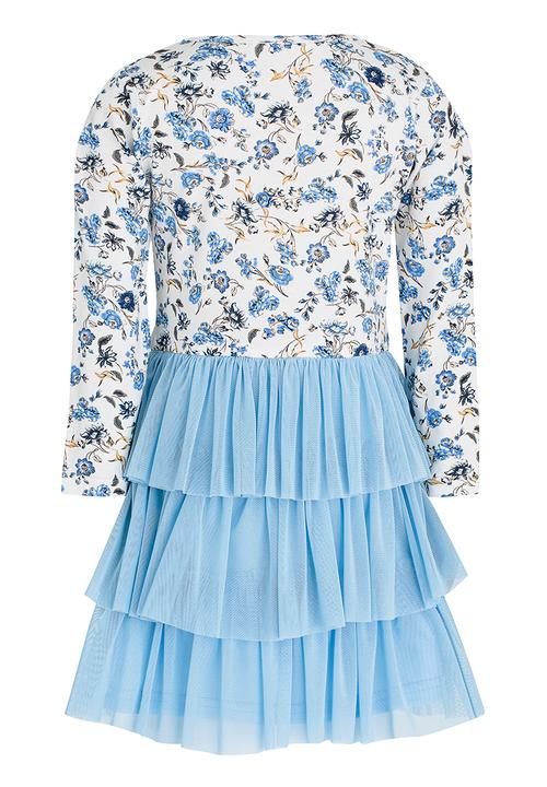 See-Saw - Tiered Mesh Dress Multi-colour