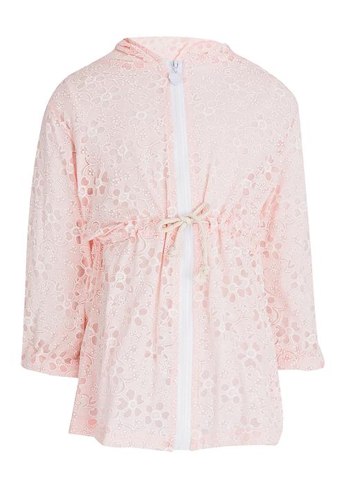 Pop Candy - Burnout Parka Jacket Pale Pink