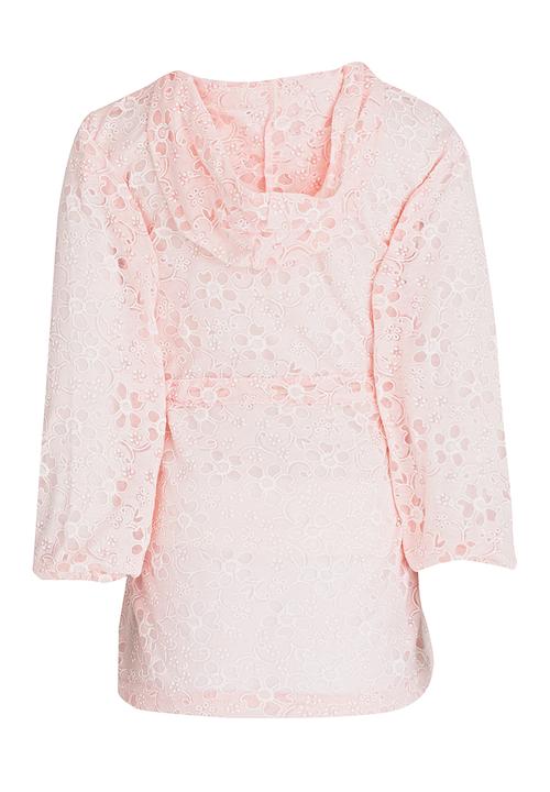 Pop Candy - Burnout Parka Jacket Pale Pink