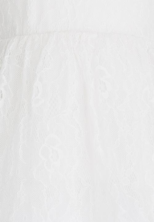Pop Candy - Lace Detail  Dress White