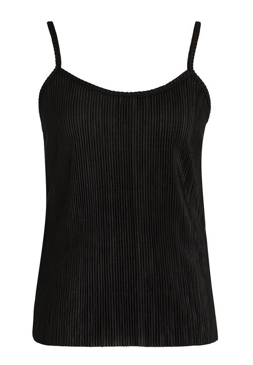 Rebel Republic - Metalic Layer Spaghetti Strap Top Black