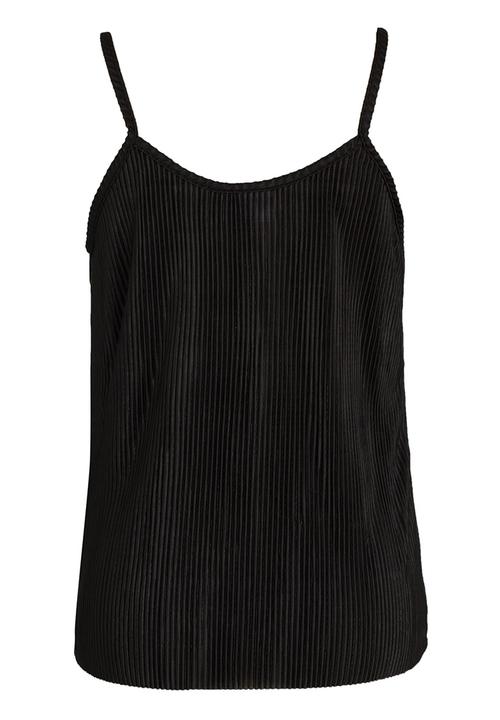 Rebel Republic - Metalic Layer Spaghetti Strap Top Black