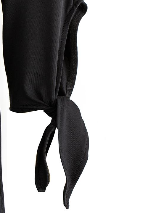 Rebel Republic - 3/4 Cotton Knit Dress Black