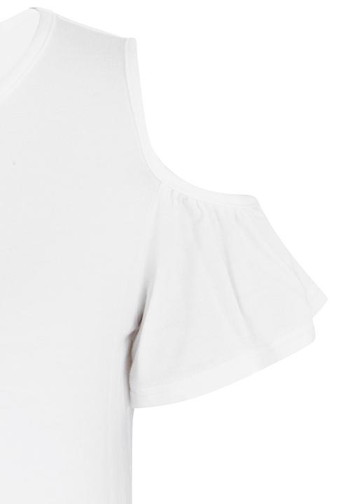 Rebel Republic - Cold Shoulder Top White