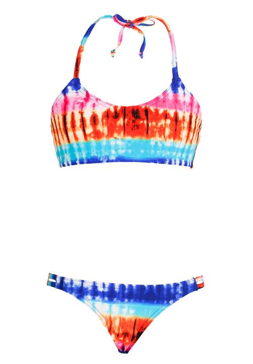 Sun Things - Strappy Bralet & Panty Set Multi-colour